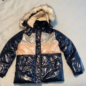 Abercrombie Kids heavy puff/down filled Sherpa lined coat. Size 7/8